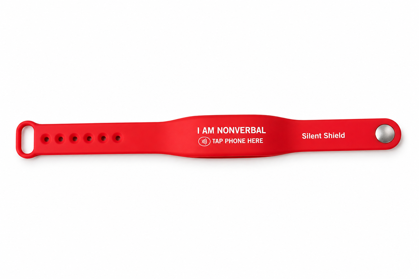 Silent Shield NFC Wristband | Emergency ID Bracelet for Kids & Autism Safety