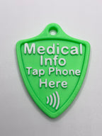 Silent Shield™ NFC Emergency Info Tag – Customizable Medical Alert Keychain