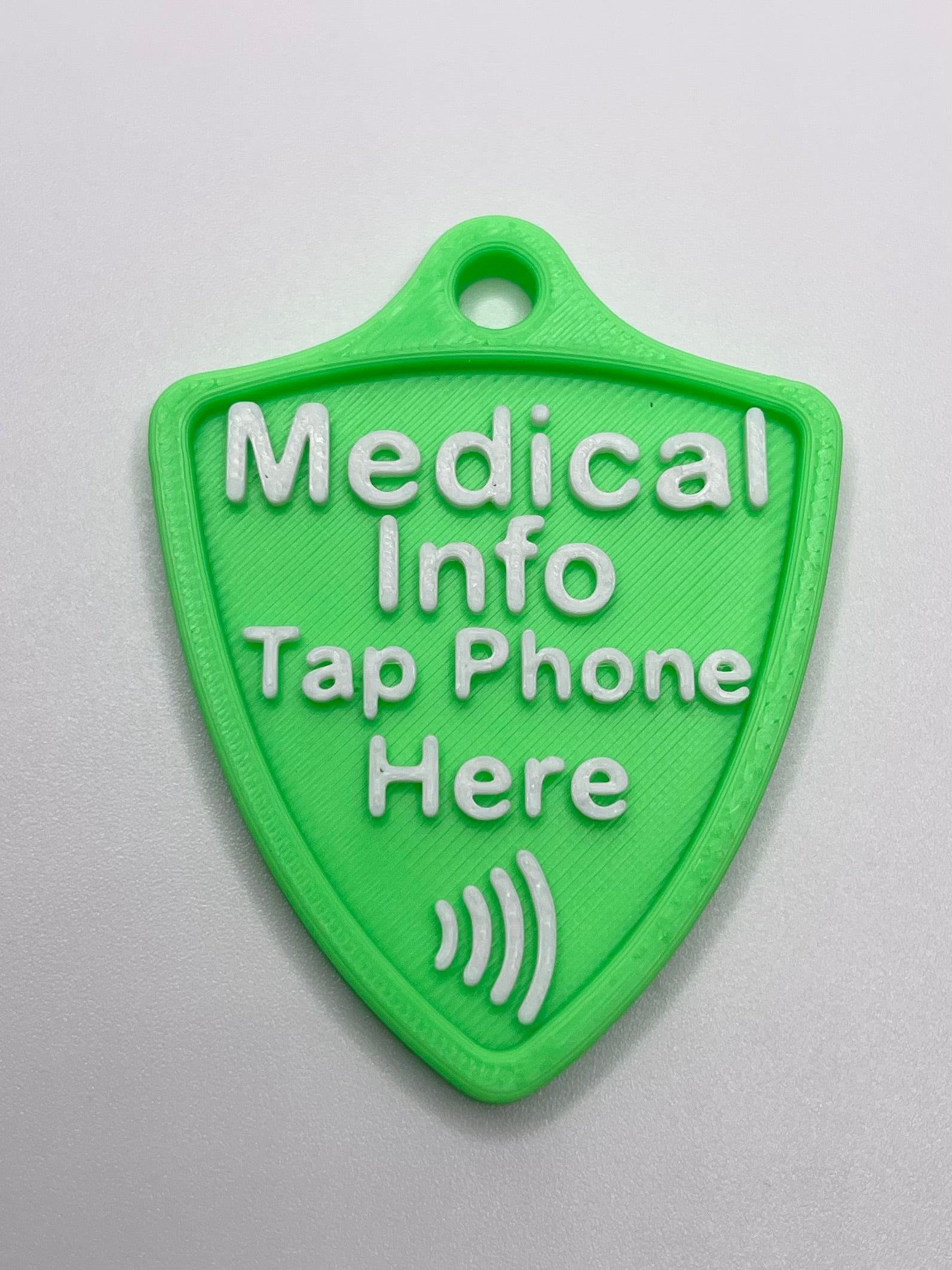 Silent Shield™ NFC Emergency Info Tag – Customizable Medical Alert Keychain