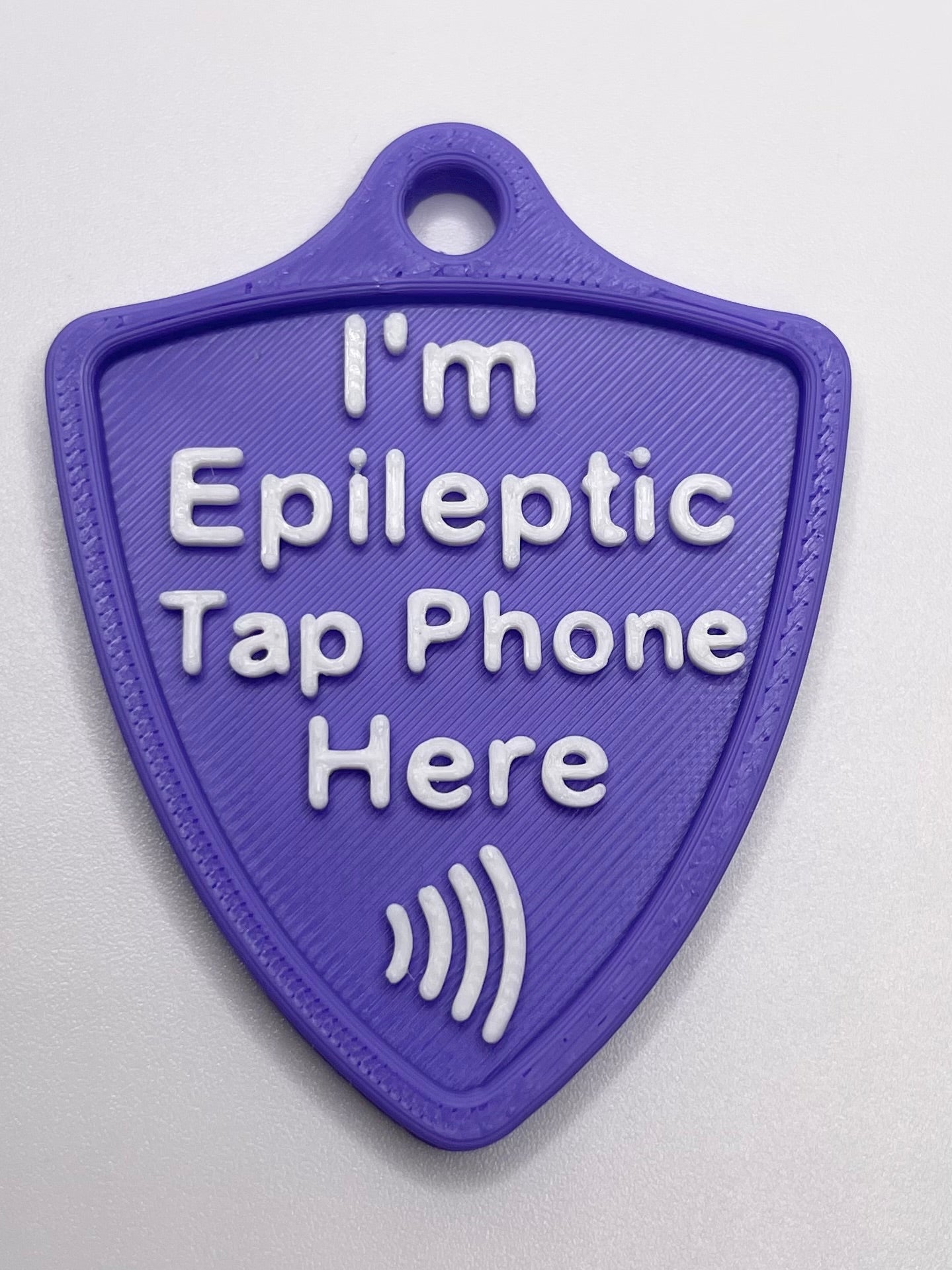 Silent Shield™ NFC Emergency Info Tag – Customizable Medical Alert Keychain