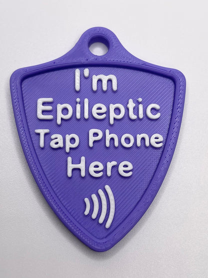 Silent Shield™ NFC Emergency Info Tag – Customizable Medical Alert Keychain