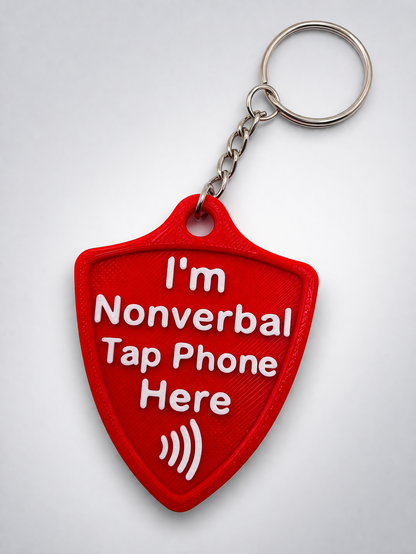 Silent Shield™ NFC Emergency Info Tag – Customizable Medical Alert Keychain