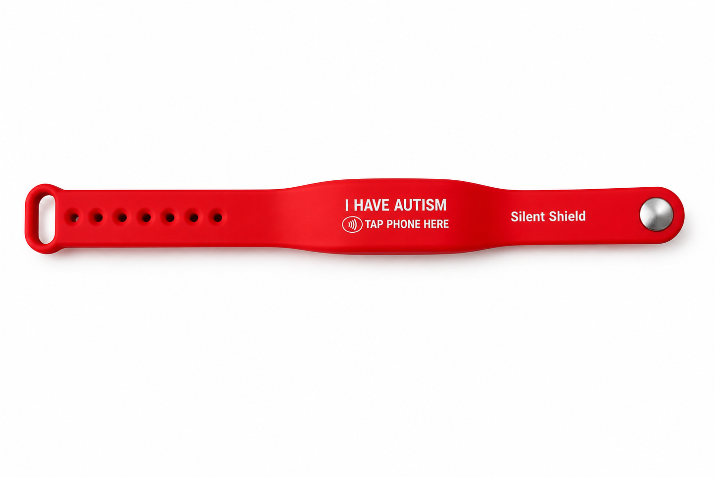 Silent Shield NFC Wristband | Emergency ID Bracelet for Kids & Autism Safety