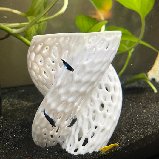 Tricove Shrimp Hide - Modern Aquarium Decorations for Nano Fish, Fry & Shrimp