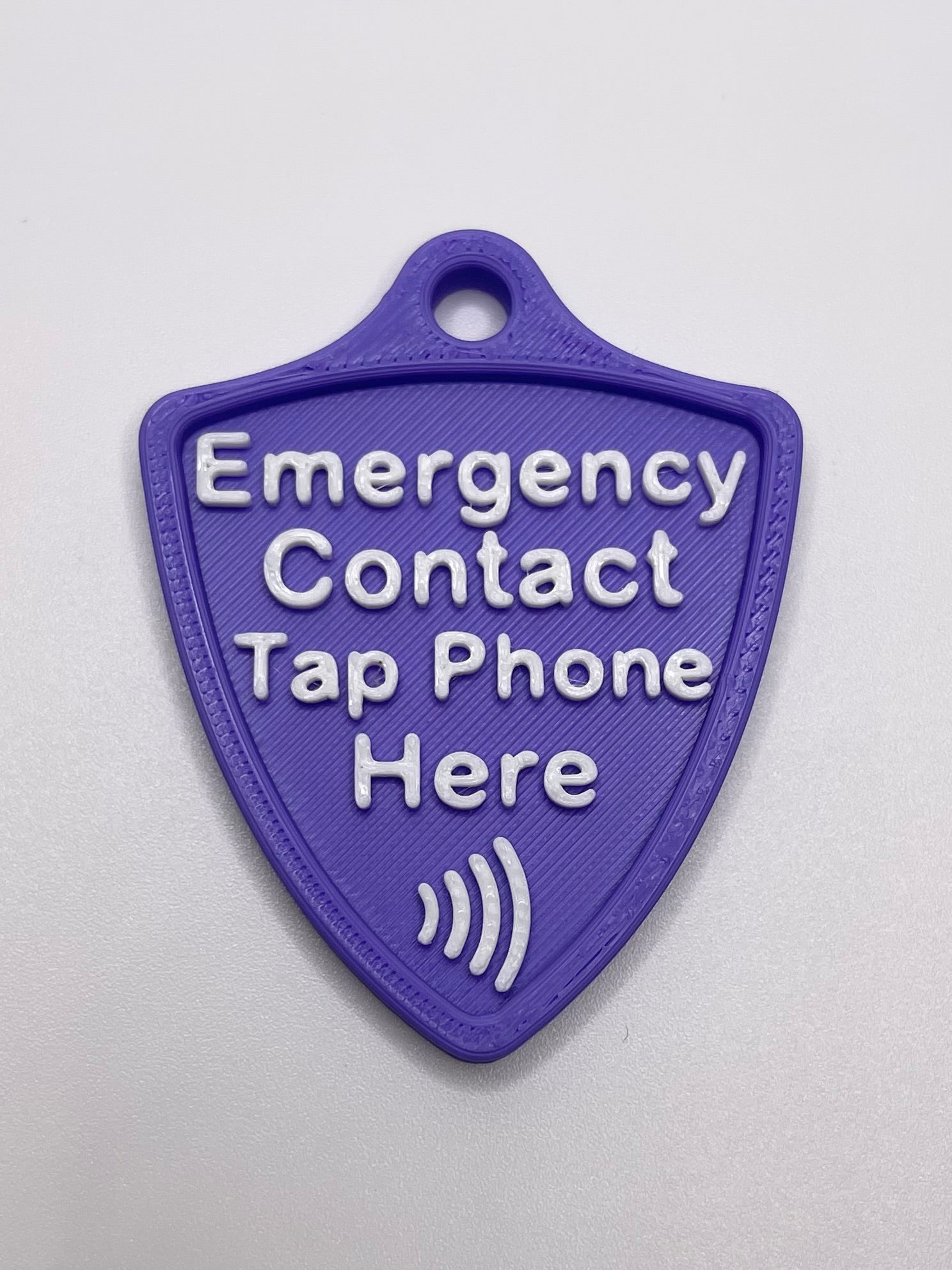 Silent Shield™ NFC Emergency Info Tag – Customizable Medical Alert Keychain