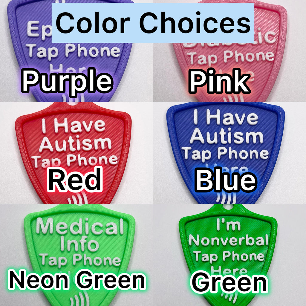 Silent Shield™ NFC Emergency Info Tag – Customizable Medical Alert Keychain