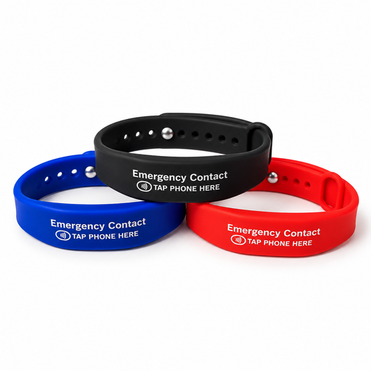 Silent Shield NFC Wristband - Emergency Contact