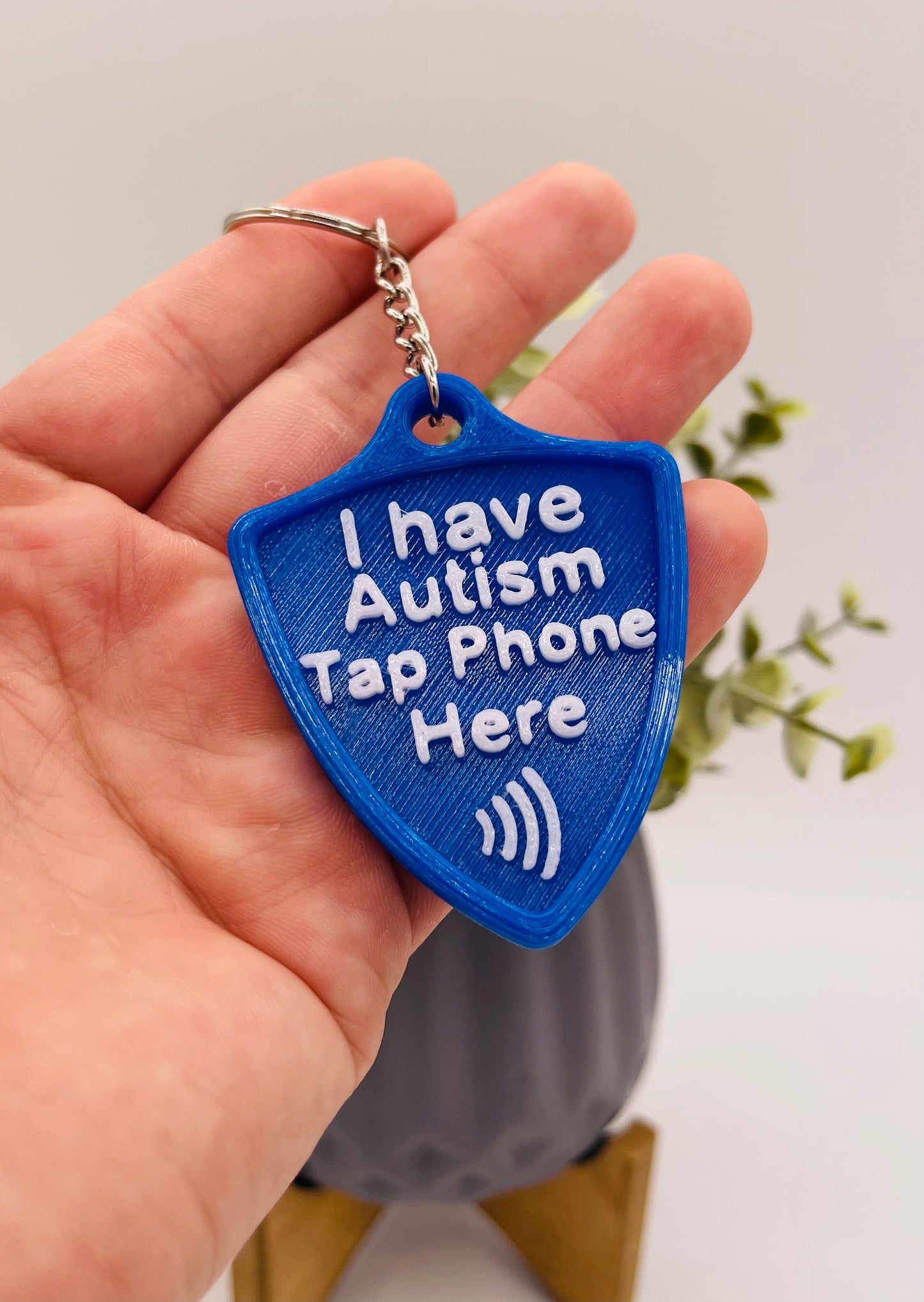 Silent Shield™ NFC Emergency Info Tag – Customizable Medical Alert Keychain